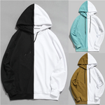 Hoodie Sweatshirt Brand Men Casual Patchwork