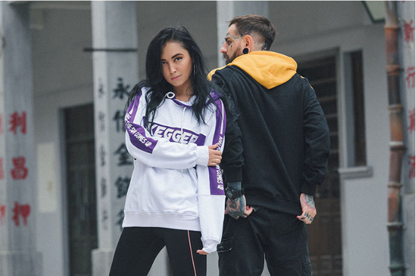 Hoodies Men Patchwork