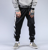 Striped Patchwork Harem Pants