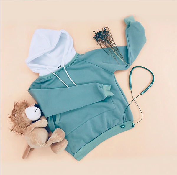 Pale green best sale hoodie women's