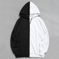 Hoodie Sweatshirt Brand Men Casual Patchwork