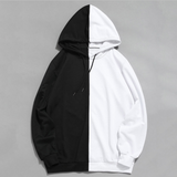 Hoodie Sweatshirt Brand Men Casual Patchwork