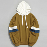 Hoodie Sweatshirt Brand Men Casual Patchwork