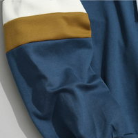Hoodie Sweatshirt Brand Men Casual Patchwork